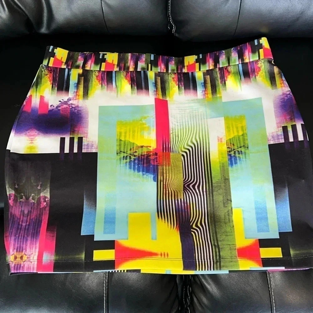 Venus Multicolored Mini Skirt